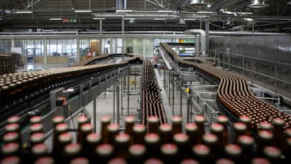 Fábrica de cervejas. Foto da CGTP.