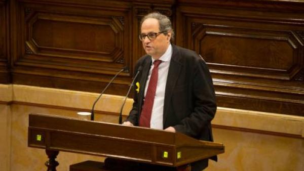Quim Torra. Foto do Parlamento da Catalunha.