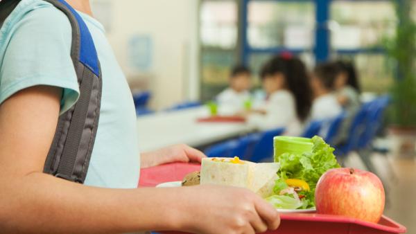 Refeição escolar.
