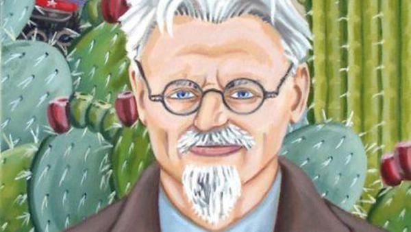 Trotsky. Pormenor de uma pintura de Frida Kahlo.