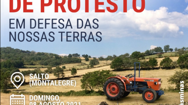 Cartaz da Marcha de Protesto em defesa de Montalegre. Foto do Facebook.