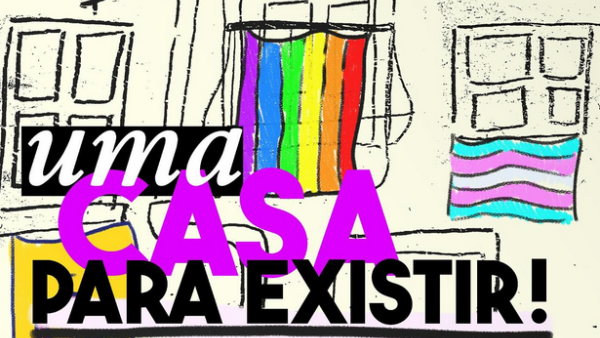 Pormenor do cartaz que acompanha o manifesto "Uma casa para existir".