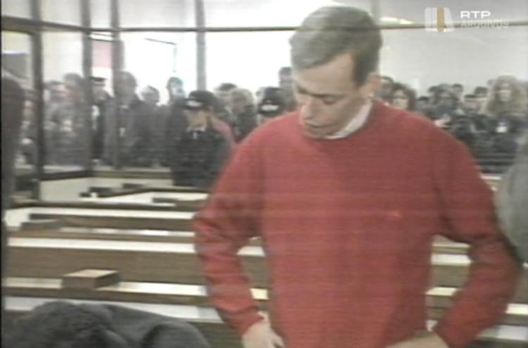 Pedro Grilo no julgamento em 1991