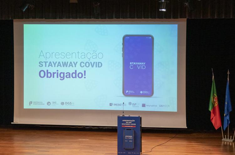 Apresentação da aplicação StayAway Covid no Politécnico do Porto. Foto de Patrícia Afonso/Politécnico do Porto/Flickr. Direitos Reservados.