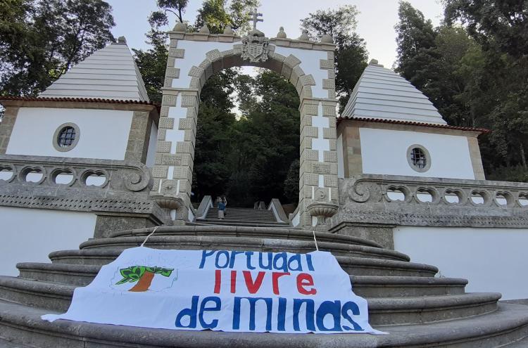 Protesto contra as minas de lítio. Setembro de 2019. Foto de Movimento Anti-Lítio de Braga.