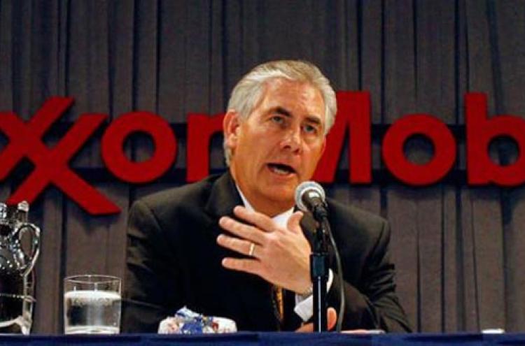 Rex Tillerson designado por Donald Trump para secretário de Estado e que era diretor executivo da Exxon