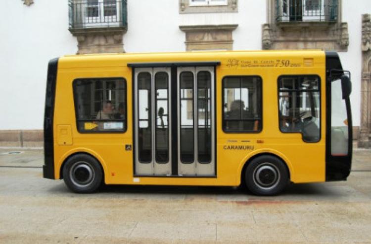 Caramuru, o autocarro elétrico de Viana do Castelo. Foto da Câmara Municipal de Viana do Castelo.