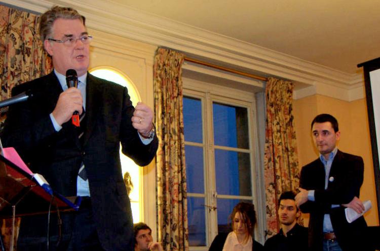 Jean-Paul Delevoye quando era presidente do Conselho Económico, Social e Ambiental. 2013.