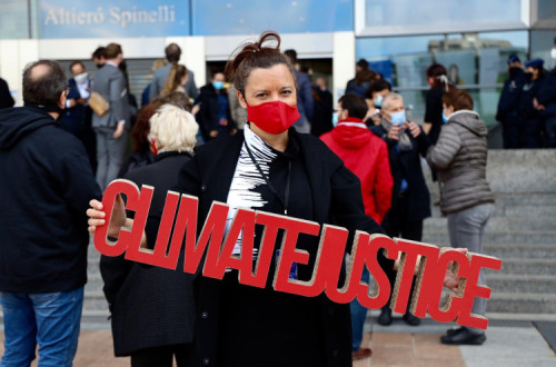 Marisa Matias em defesa da justiça climática. Outubro de 2020. Foto de Sérgio Aires.