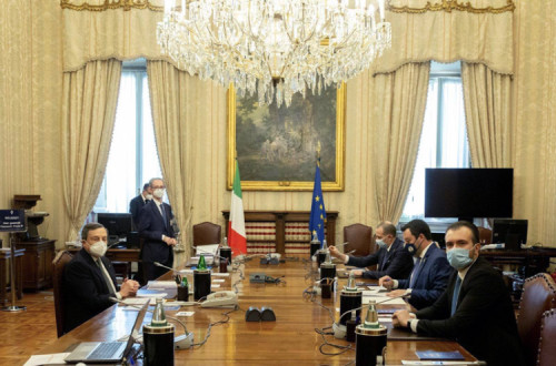 Mario Draghi e Matteo Salvini