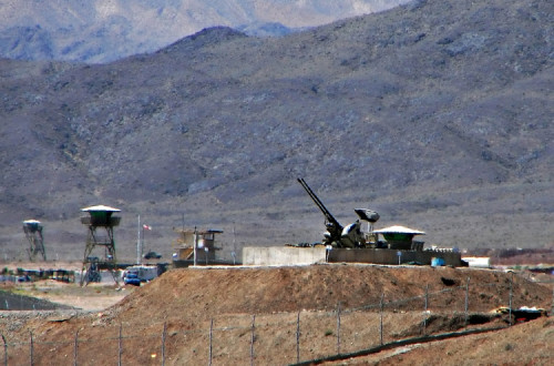 A central nuclear de Natanz está situada no centro do país. 