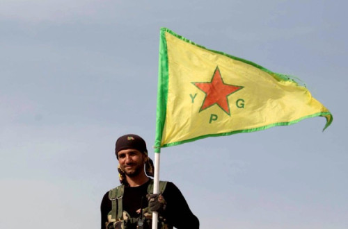 Combatente curdo do YPG. Outubro de 2014.