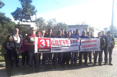 Piquete de greve na Amarsul.