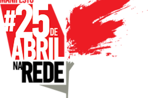 Foto da campanha #25deabrilnaRede.