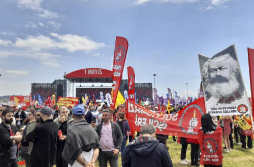 1º de Maio em Isambul. Foto de Ricard González/El Salto.