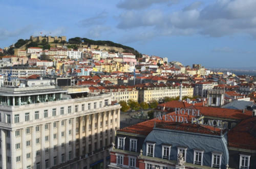 Vista do hotel Eden, nos Restauradores