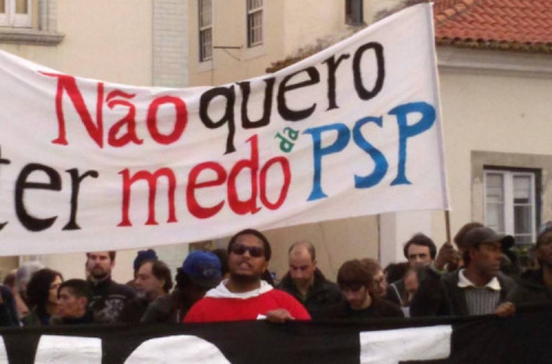 Manifestação contra violência policial em 2015.