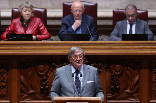 António Maló de Abreu a intervir este mês no Parlamento