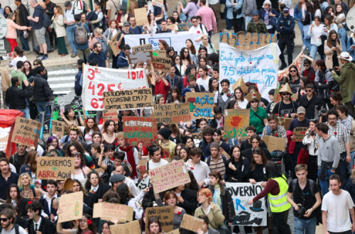 Manifestação estudantil esta quinta-feira em Lisboa.