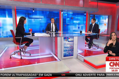Mariana Mortágua e Rui Rocha no debate na CNN Portugal