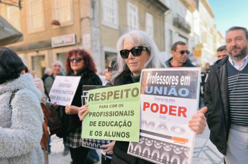 manifestação dos professores