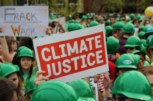 manifestação pela justiça climática