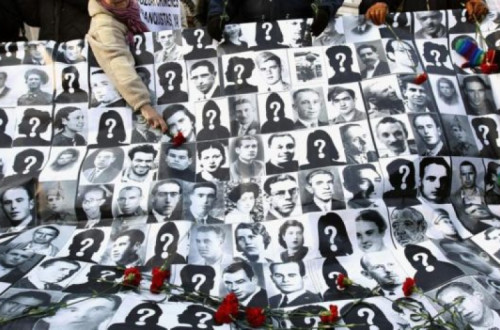 Fotografias de vítimas do franquismo.