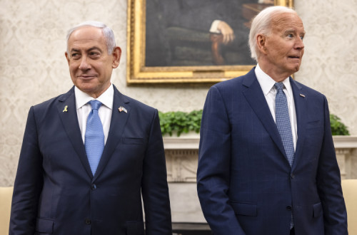 Biden e Netanyahu em 2024.