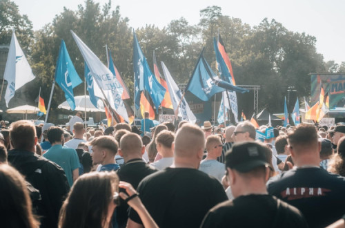 Comício da AfD na Turíngia