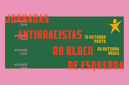 Cartaz das jornadas antirracistas