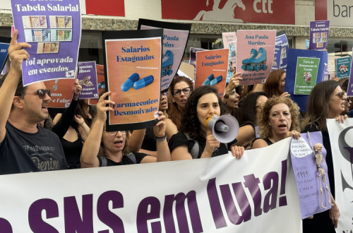 Manifestação de farmacêuticos