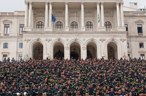 Sapadores na Assembleia da República