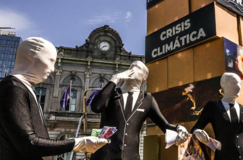 Protestos contra o acordo de "livre comércio" UE/Mercosul