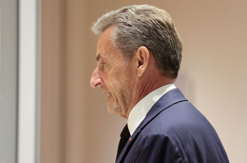 Sarkozy chega ao julgamento. Foto de Teresa Suarez