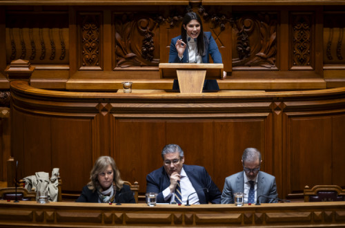 Mariana Mortágua no Parlamento esta terça-feira.