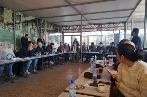 Encontro do Movimento Democrático Sírio em Damasco.