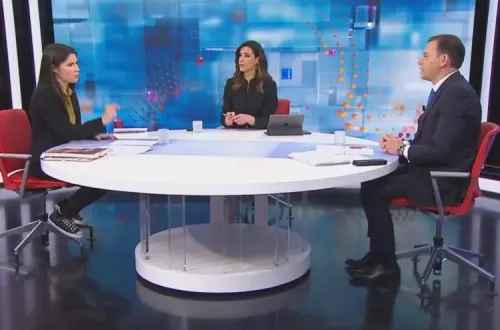 Debate eleitoral anterior entre Mariana Mortágua e Luís Montenegro.