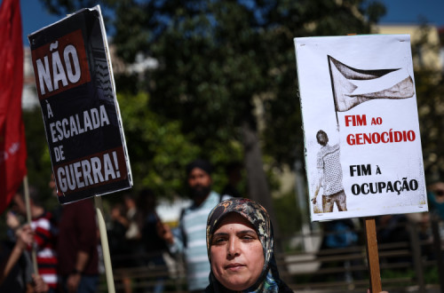 Dia da terra palestina em Lisboa.