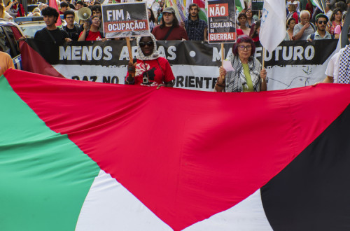 Manifestação "Solidariedade com a Palestina - fim ao genocídio"