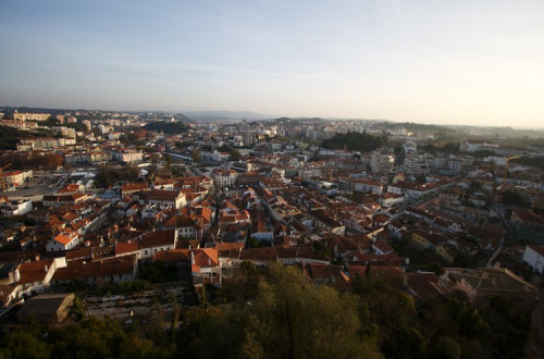Leiria vista a partir do castelo.