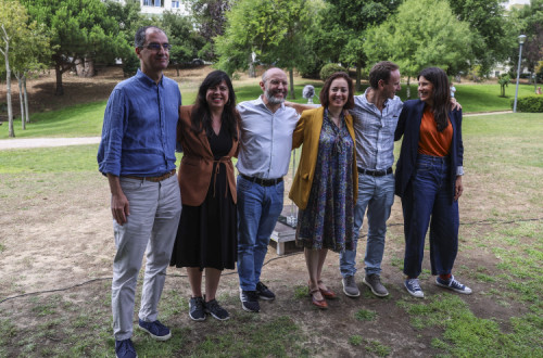 Apresentação da coligação Futuro em Comum entre Bloco de Esquerda, Livre e PAN, a Cascais