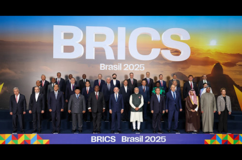 foto de família da comeira dos BRICS no Brasil este ano