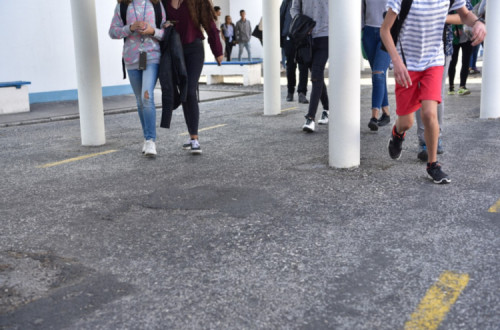 Alunos na escola