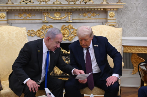 Netanyahu e Trump na Casa Branca