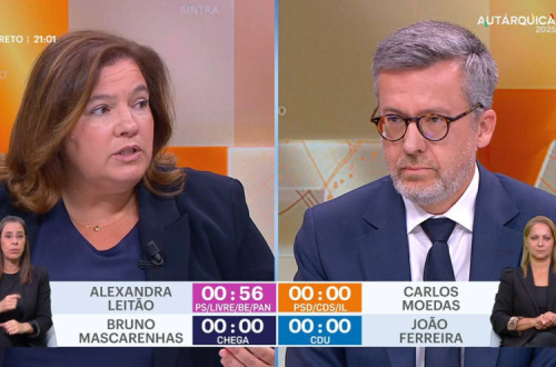 Alexandra Leitão e Carlos Moedas