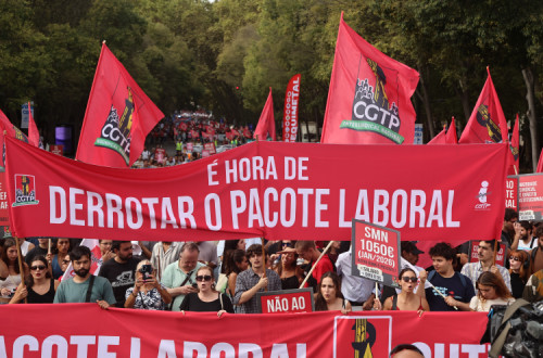 Manifestação da CGTP.