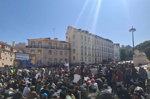 Manifestação de imigrantes