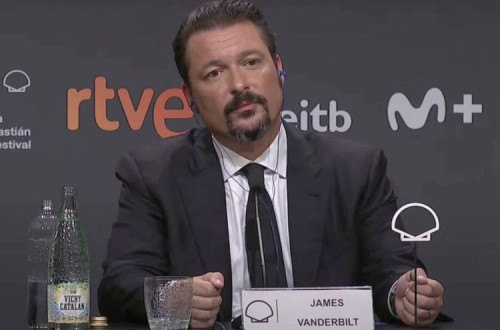 James Vanderbilt no festival de San Sebastián. Foto do festival.
