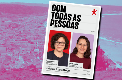 Cartaz da candidatura do Boco na Nazaré