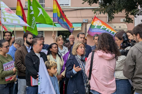 Catarina Martins em arruada em Moscavide